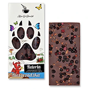 Retorta - gorzka czekolada z nibsami kakaowca i jagodą