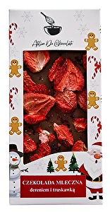 Czekolada mleczna z dereniem i truskawką