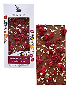 Czekolada mleczna z maliną i cytryną