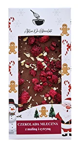 Czekolada mleczna z maliną i cytryną