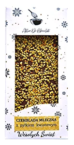 Czekolada mleczna z pyłkiem kwiatowym