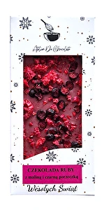 Czekolada RUBY z maliną i czarną porzeczką