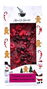 Czekolada RUBY z maliną i czarną porzeczką