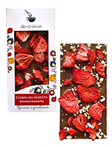 Czekolada mleczna z truskawką i cytryną
