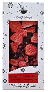 Czekolada gorzka z truskawką i czarna porzeczką