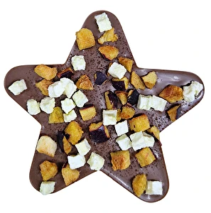 Gwiazdka mleczna czekolada z jabłkiem i śliwką