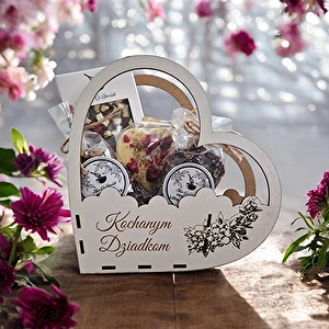 Mały koszyk serce "Kochanym Dziadkom"