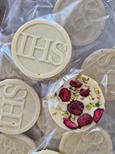 Pierwsza komunia - Czekolada biała z wiśnią i pistacją 25 g